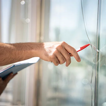 broken glass repair in Bloomingdale, FL